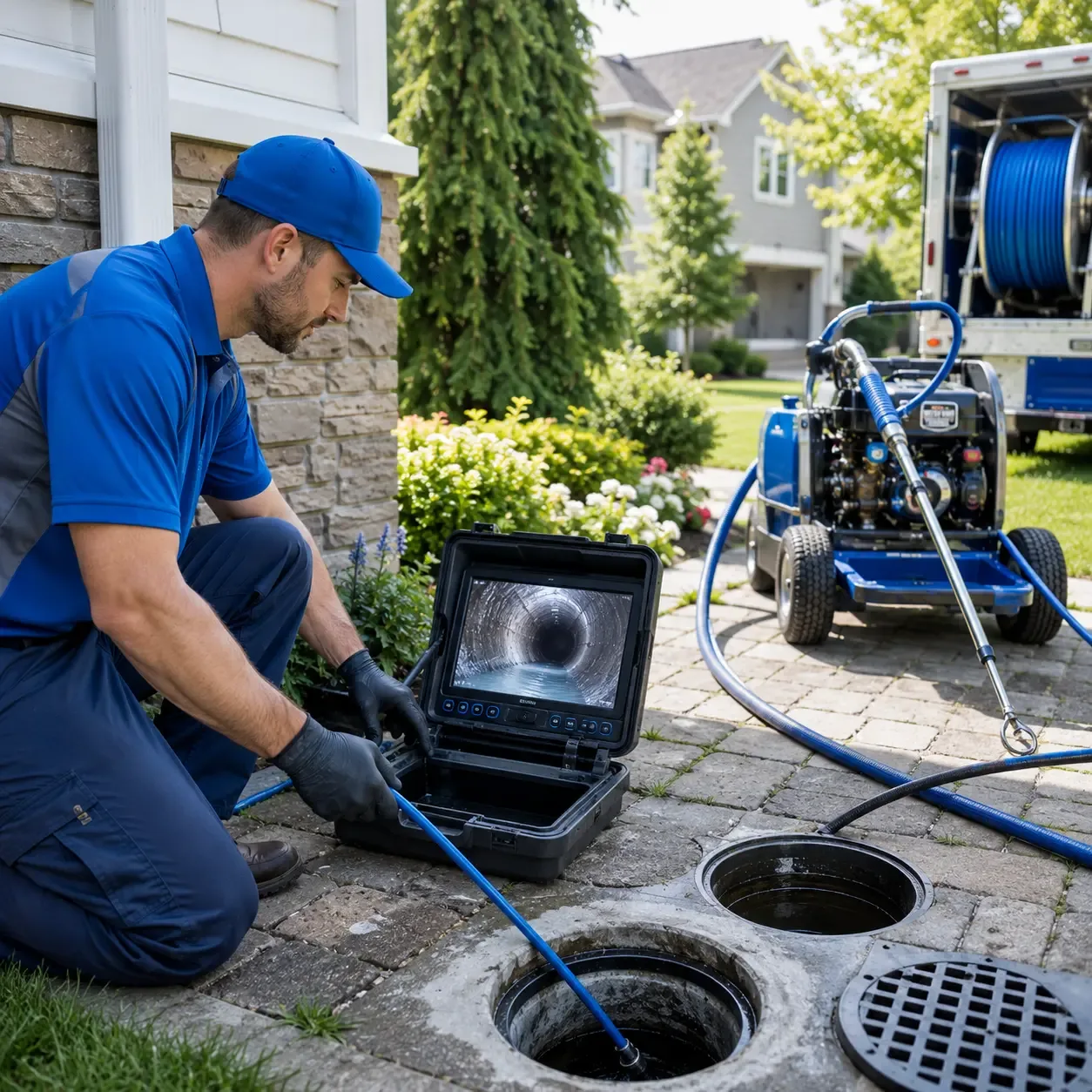 Outdoor drain cleaning professionals serving Frankton, IN